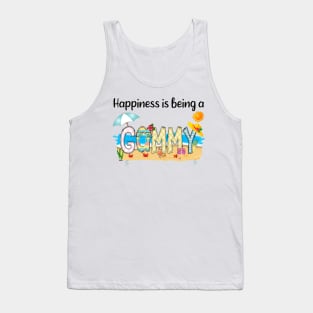 Happiness Is Being A Gammy Summer Beach Happy Mother's Day Tank Top